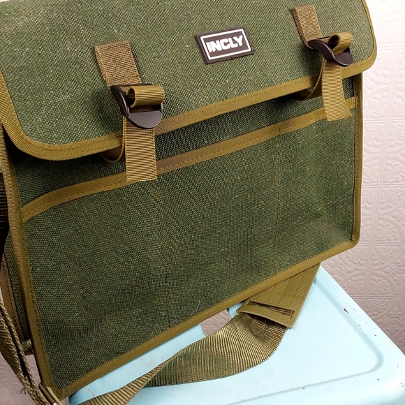 INCLY - Army green,cross body, laptop bag - Picture 2 of 2